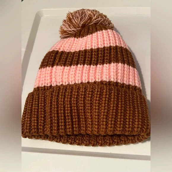 Dolls Kill x Paul Frank Striped Pom Pom Beanie - Picture 3 of 3